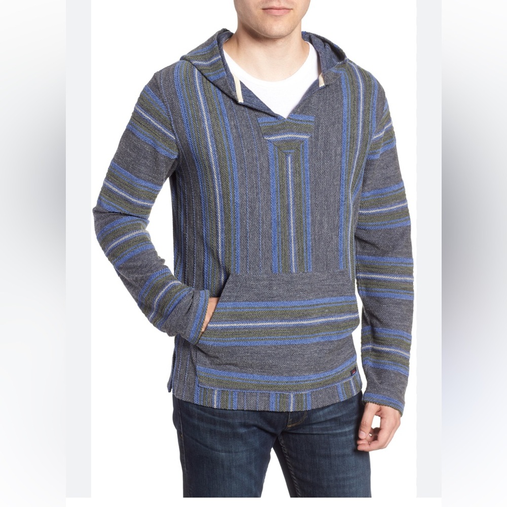 FAHERTY Terry Baja Poncho Hoodie men Large